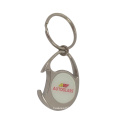 Customized Coin Keychain with Magnet Shopping Cart Coin Holder Keyring
